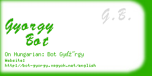 gyorgy bot business card